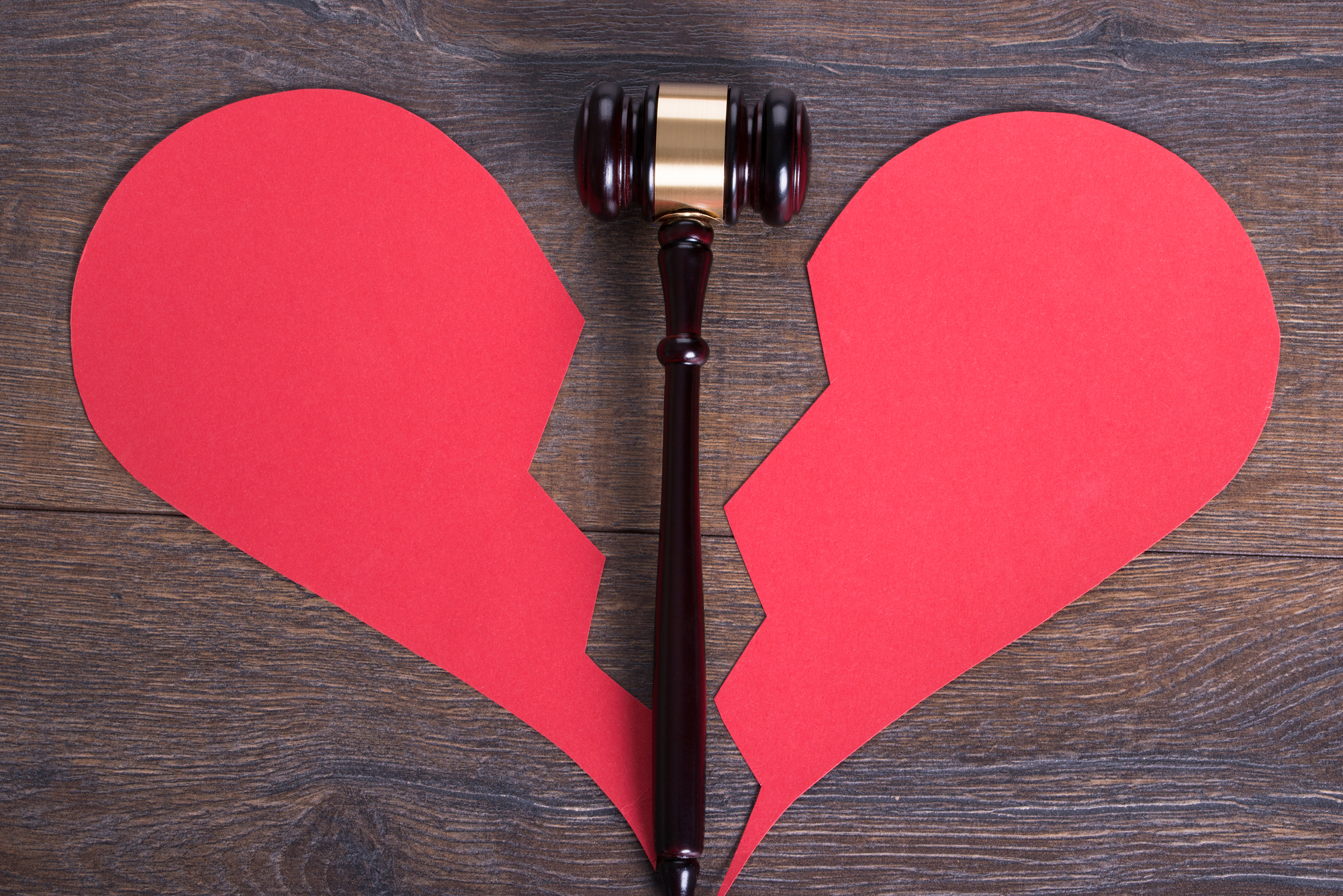 Different Legal Options To End Your Marriage - Gavel and heart in divorce concept